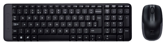 Мышь+Клавиатура Logitech Wireless Combo MK220 Black USB