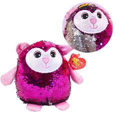 Мягкая игрушка ABTOYS Овечка с пайетками розовый