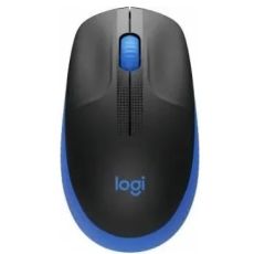 Мышь Logitech M190 оптическая, беспроводная, USB, черный/синий [910-005914]