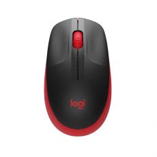 Мышь Logitech M190 красный и черный беспроводной красный/черный