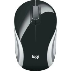 Мышь Logitech Mini M187 оптическая, беспроводная, USB, черный/белый [910-002731]