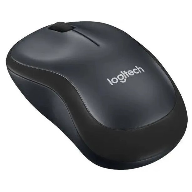 Мышь Logitech Silent M220 оптическая, беспроводная, USB, темно-серый/черный [910-004895]