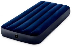 Надувной матрас Intex Classic Downy Airbed Fiber синий, 1910х760 мм