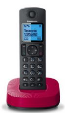 Радиотелефон Panasonic KX-TGC310RUR черный/красный