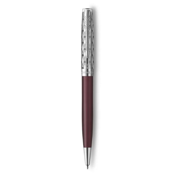 Шариковая ручка PARKER Sonnet Premium K537 (2119783) черный,Metal Red CT