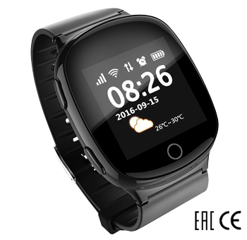 Умные часы Smart Baby Watch D100s черный