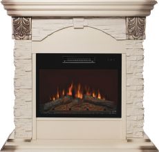 Электрокамин RealFlame Dublin LUX STD/EUG/24 WT+Kendal 24 1040х970х370мм белый
